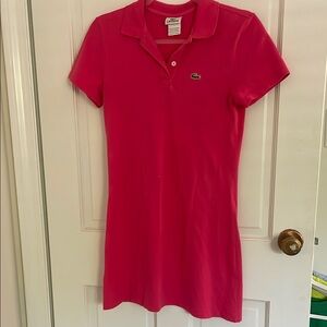 Lacoste Women's Pink Polo Dress